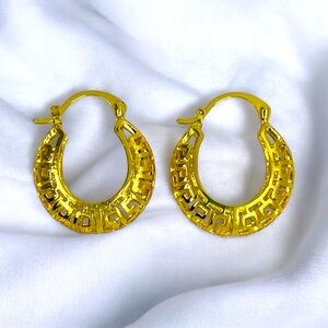 Gold Basket Earrings